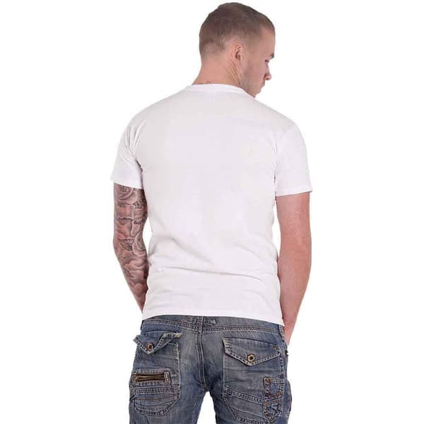 Tupac T Shirt 2PAC Blue Bandana Logo Official Mens White