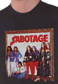 Miniatyrbild 3 av 4: Black Sabbath T Shirt Sabotage Back Print Band Logo Official Unisex Black