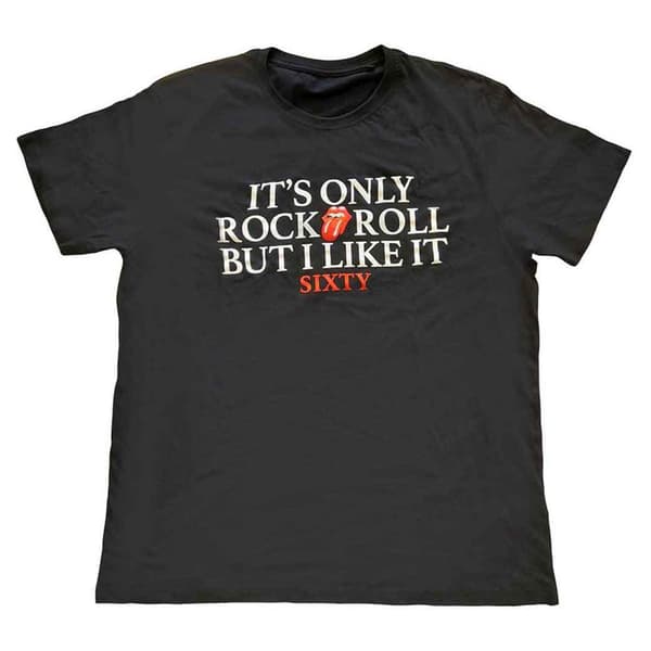 The Rolling Stones T Shirt Sixty Its only Rock N Roll Foiled Official Unisex