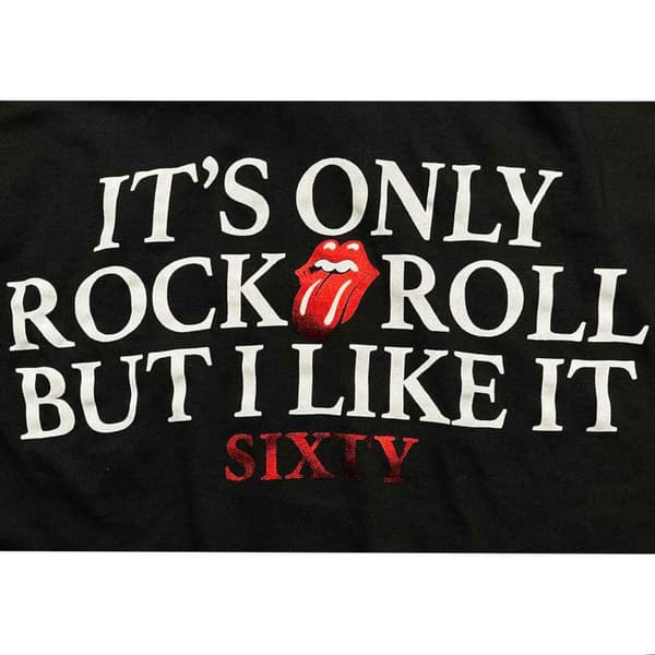 The Rolling Stones T Shirt Sixty Its only Rock N Roll Foiled Official Unisex