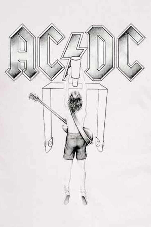 AC/DC T Shirt Flick of the Switch band logo Official Unisex white