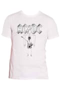 Miniatyrbild 4 av 4: AC/DC T Shirt Flick of the Switch band logo Official Unisex white