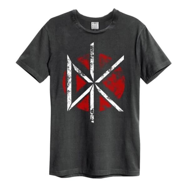 Dead Kennedys: Logo Amplified Vintage Charcoal X Large T Shirt