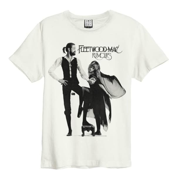 Fleetwood Mac Rumours Amplified Vintage Charcoal Medium T Shirt