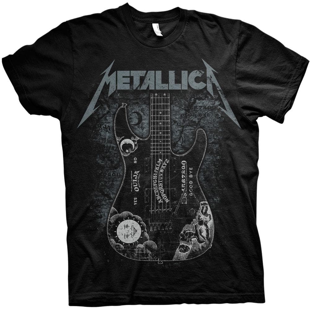 Metallica Unisex T-Shirt: Hammett Ouija Guitar (Large)