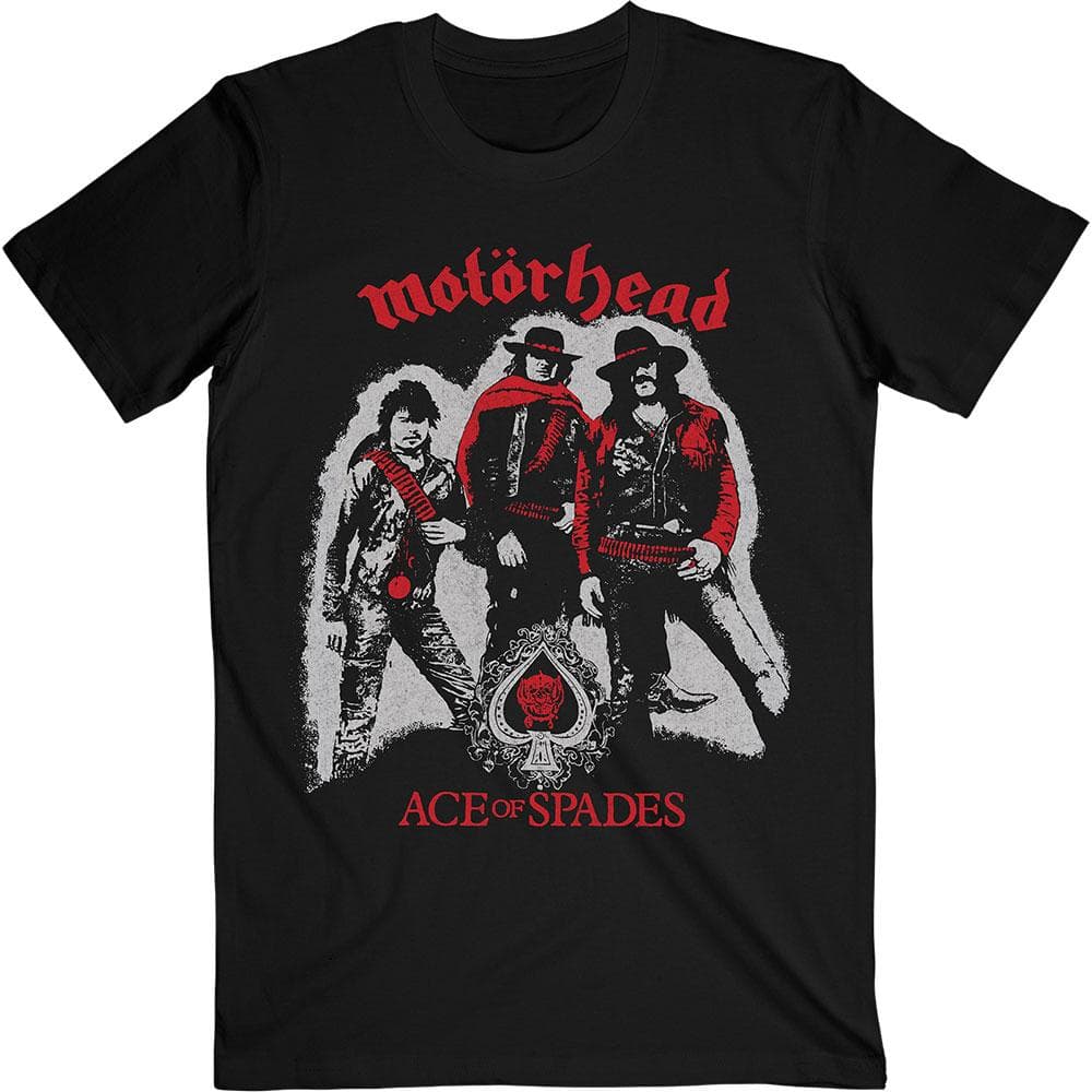 Motorhead Unisex T-Shirt: Ace of Spades Cowboys (Large)