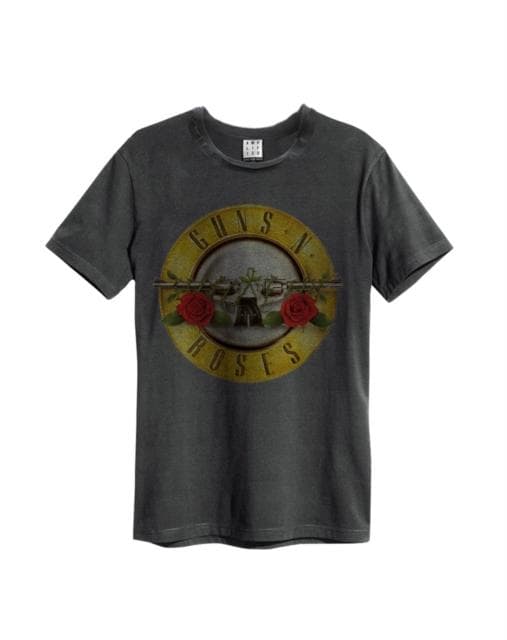 Guns N Roses: Drum (Bullet) Amplified Vintage Charcoal XX Large T Shirt