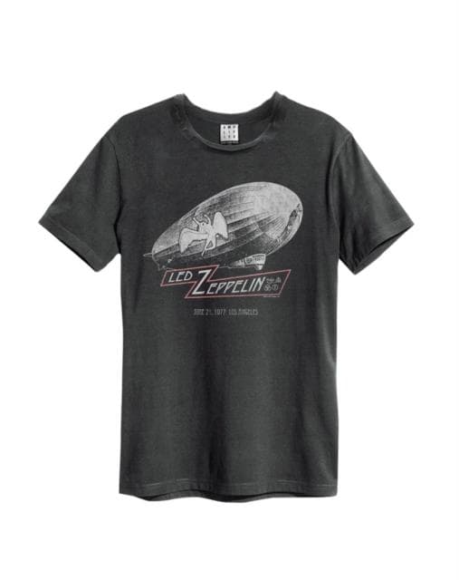 Led Zeppelin: Dazed Confused Amplified Vintage Charcoal Small T Shirt
