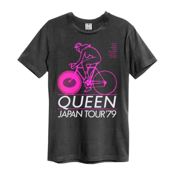 Queen: Japan Tour 79 Amplified Vintage Charcoal XX Large T Shirt