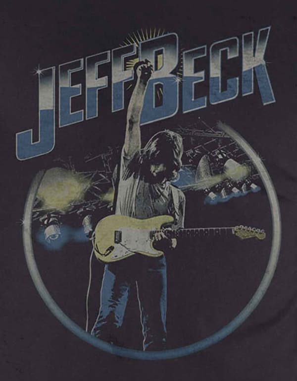 Jeff Beck T Shirt Circle Stage Logo Official Mens Black