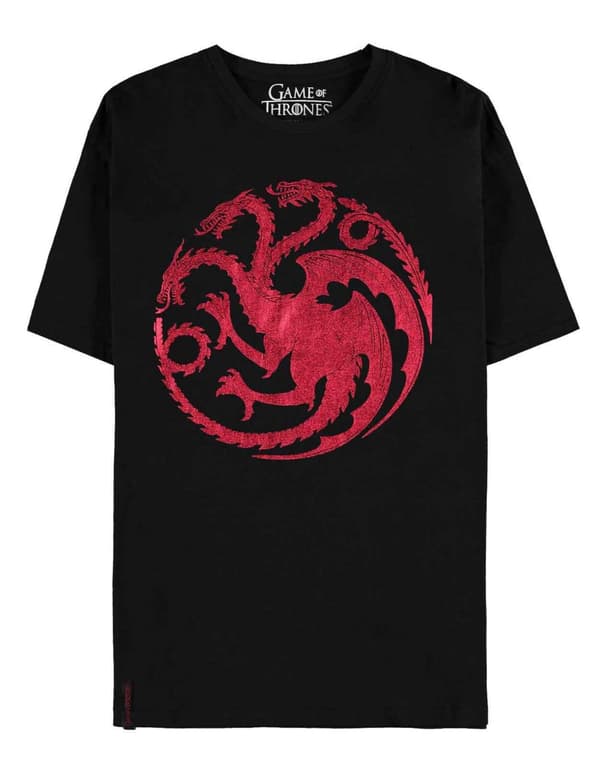 Game Of Thrones T Shirt House Of The Dragon Official Womens Skinny Fit Black Black L