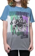 Miniatyrbild 3 av 4: Ramones T Shirt Hey Ho Retro Band Logo Official Unisex Dip Dye Blue
