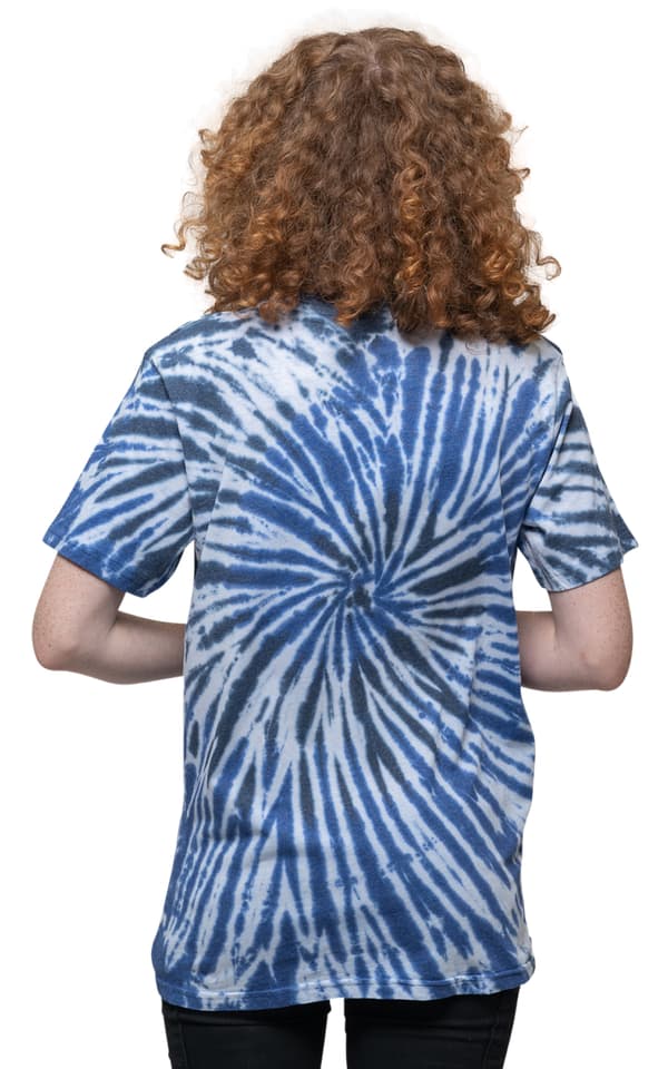 Tupac T Shirt 2PAC Blue Photo Swirl Logo Official Unisex Tie Dye Blue