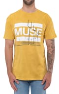 Miniatyrbild 3 av 4: Muse T Shirt Origin of Symmetry Official Mens Orange Yellow Mineral Wash