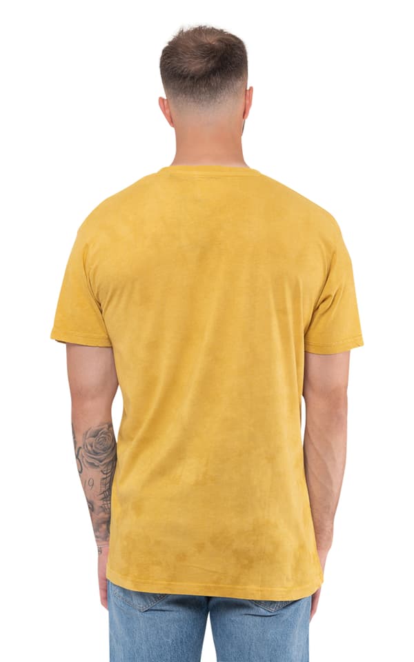 Muse T Shirt Origin of Symmetry Official Mens Orange Yellow Mineral Wash