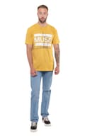 Miniatyrbild 2 av 4: Muse T Shirt Origin of Symmetry Official Mens Orange Yellow Mineral Wash