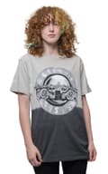 Miniatyrbild 4 av 4: Guns N' Roses T Shirt Tonal Bullet Logo Official Unisex Dip Dye Grey
