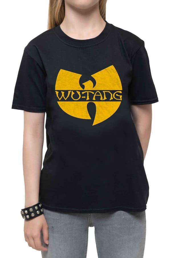 Wu-Tang Clan Kids T Shirt Classic Band Logo Official Black Ages 3-10 yrs