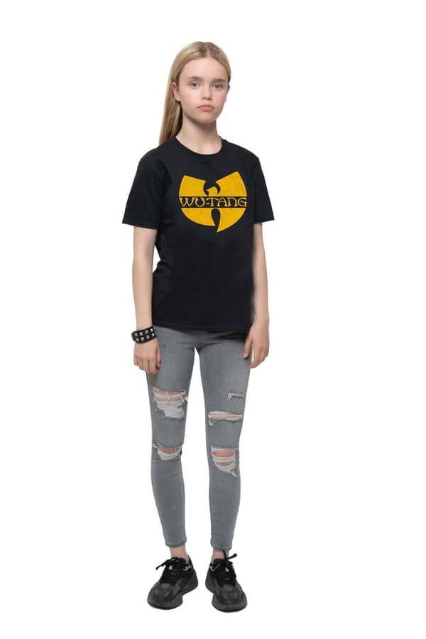 Wu-Tang Clan Kids T Shirt Classic Band Logo Official Black Ages 3-10 yrs