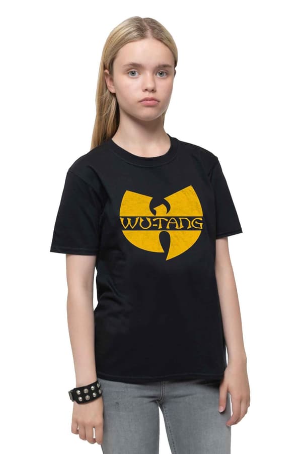 Wu-Tang Clan Kids T Shirt Classic Band Logo Official Black Ages 3-10 yrs