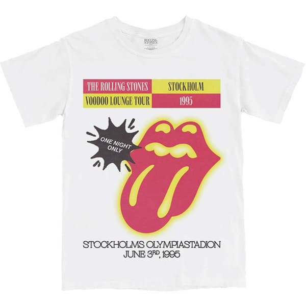 The Rolling Stones Unisex T-Shirt: Stockholm '95 (Large)