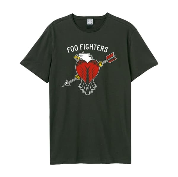 Foo Fighters: Eagle Tattoo Amplified Vintage Charcoal Small T Shirt