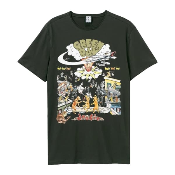 Green Day Dookie Amplified Vintage Charcoal X Large T Shirt