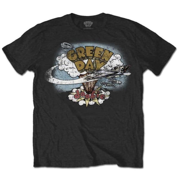 Green Day Unisex T-Shirt: Dookie Vintage (Medium)