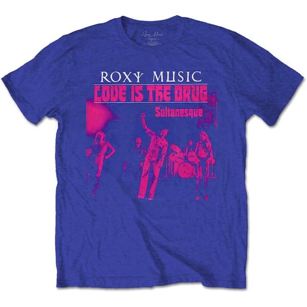 Roxy Music Unisex T-Shirt: Love Is The Drug (Small)