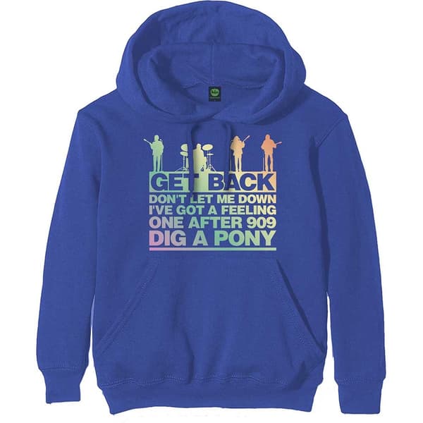 The Beatles Unisex Pullover Hoodie: Get Back Gradient (Medium)