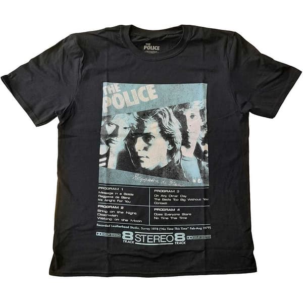 The Police Unisex T-Shirt: Reggatta 8 Track (Small)