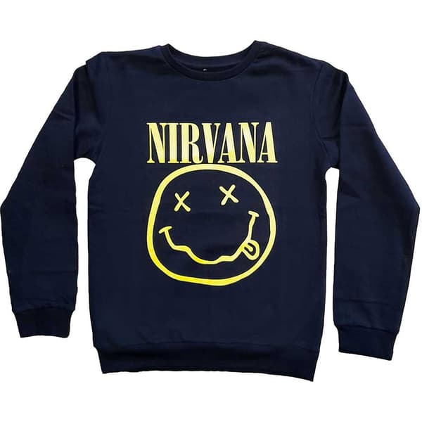 Nirvana Kids Sweatshirt: Yellow Smiley  (7-8 Years)