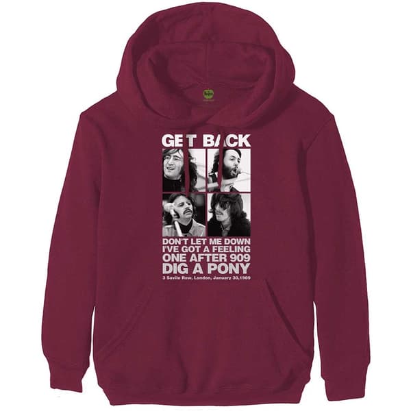 The Beatles Unisex Pullover Hoodie: 3 Savile Row (Medium)