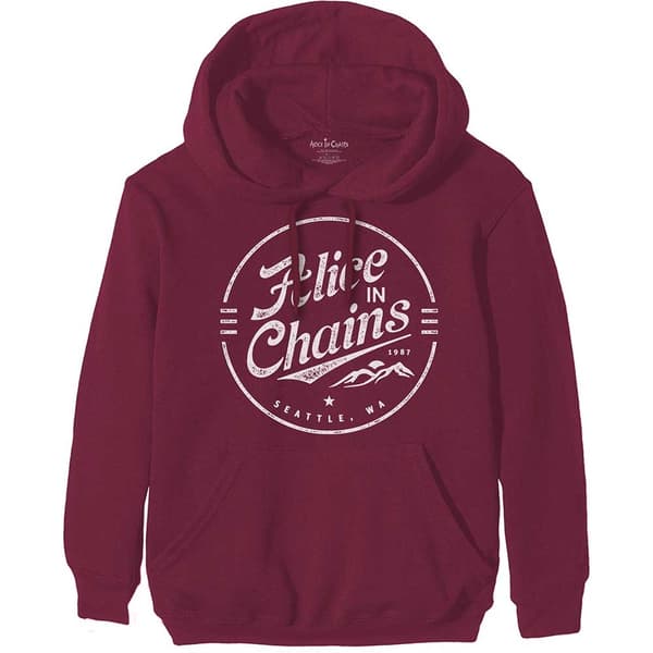 Alice In Chains Unisex Pullover Hoodie: Circle Emblem (X-Large)