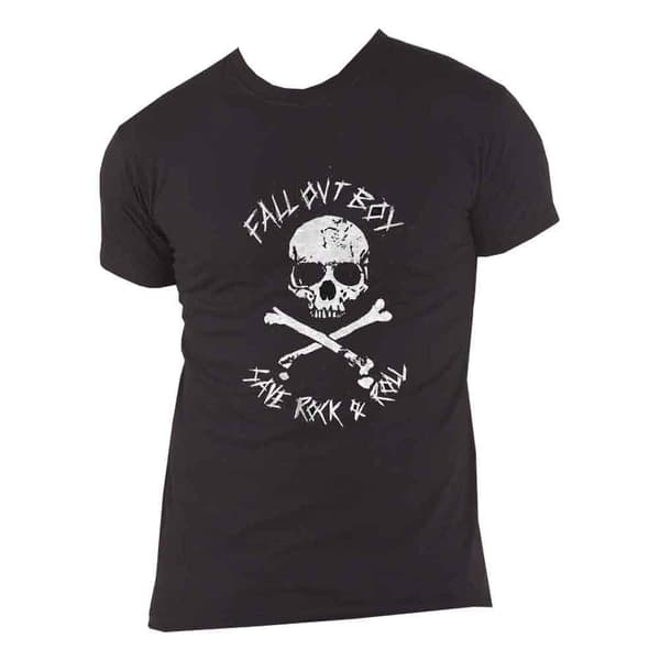Fall Out Boy T Shirt Save Rock and Roll Band Logo Official Unisex Black