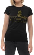 Miniatyrbild 3 av 4: The Beatles T Shirt Yellow Submarine Diamante Official Womens Skinny Fit Black