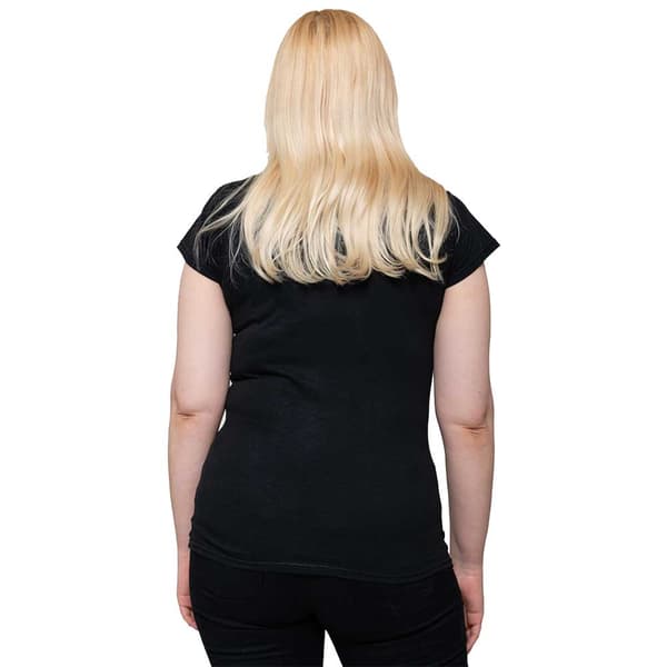 The Beatles T Shirt Revolver Diamante Official Womens Skinny Fit Black