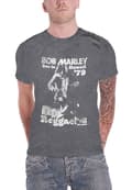 Miniatyrbild 1 av 3: Bob Marley T Shirt Live in Hawaii Official Mens Snow Wash Charcoal Grey