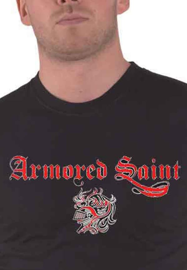 Armored Saint T Shirt Band Logo Official Mens Black