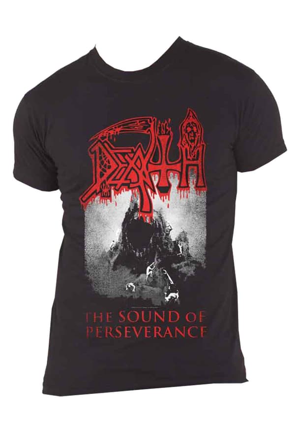 Death T Shirt The Sound Of Perseverance Band Logo Official Mens Black