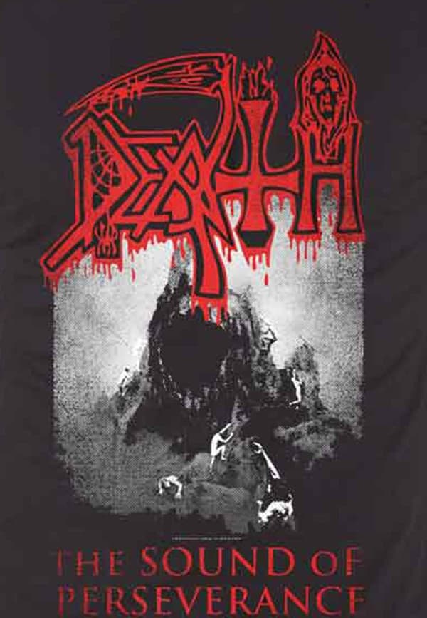 Death T Shirt The Sound Of Perseverance Band Logo Official Mens Black