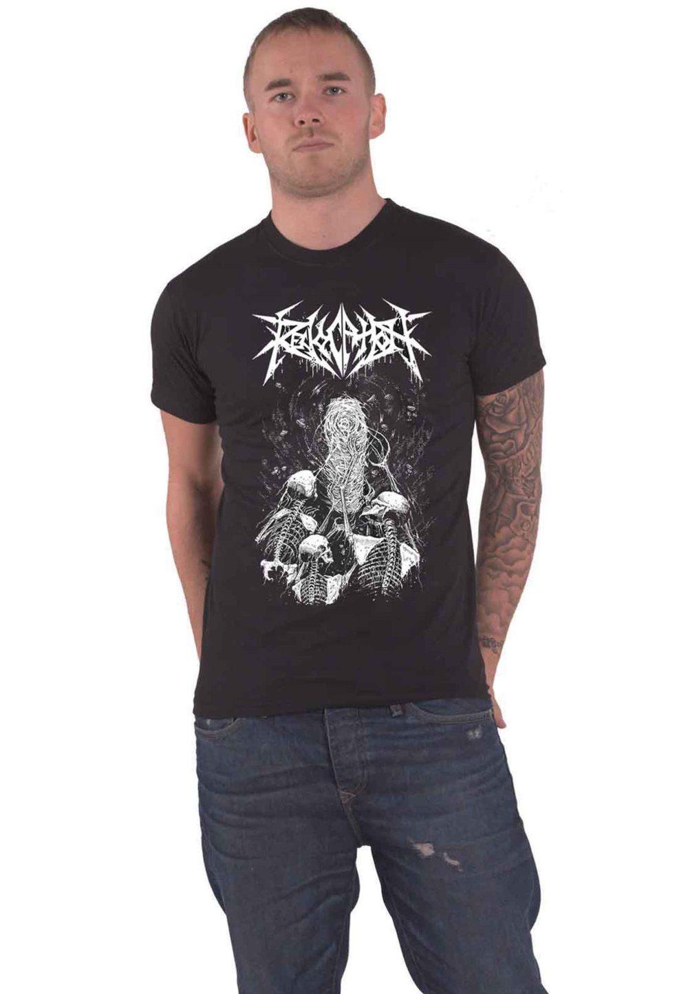 Revocation T Shirt Coffin Portal Band Logo Official Mens Black
