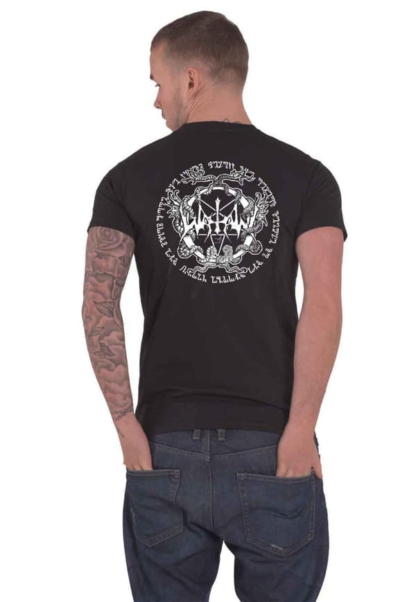 Watain T Shirt Sworn Coffin Band Logo Official Mens Black