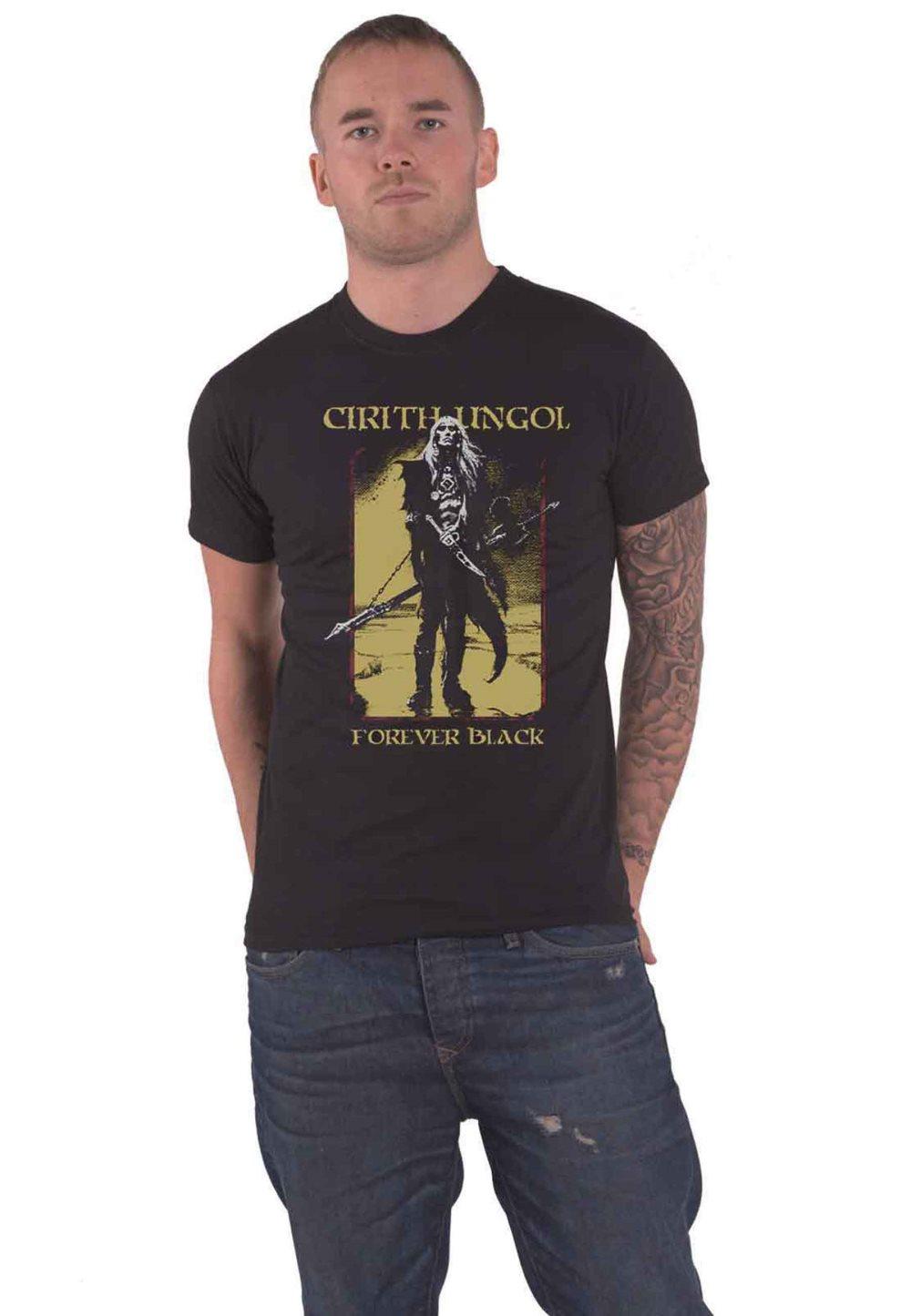 Cirith Ungol T Shirt Forever Black Band Logo Official Mens Black