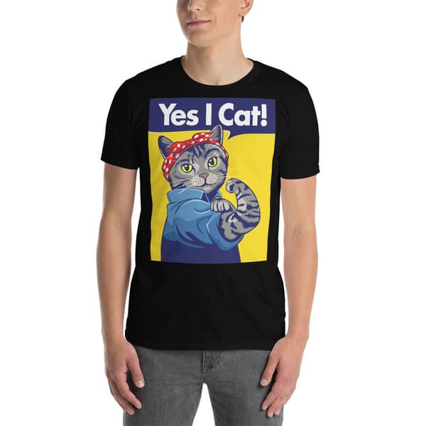 Yes I Cat T-shirt Svart