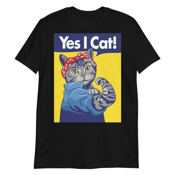 Yes I Cat T-shirt Svart