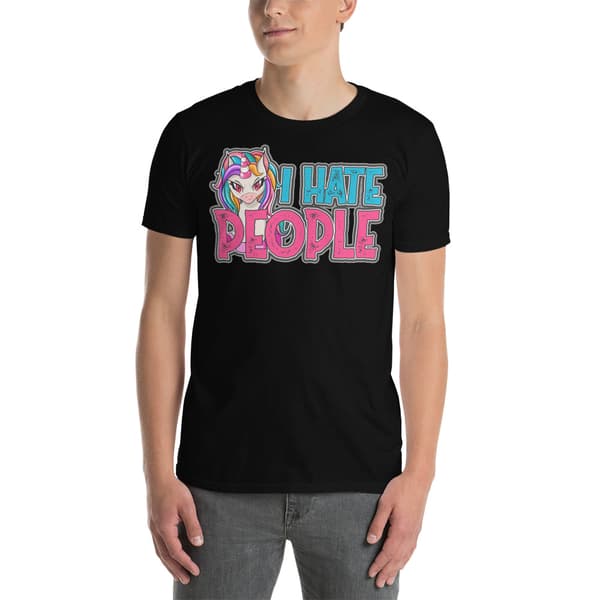I Hate People T-shirt Svart