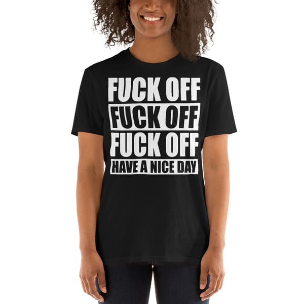 Fuck Off T-shirt Svart