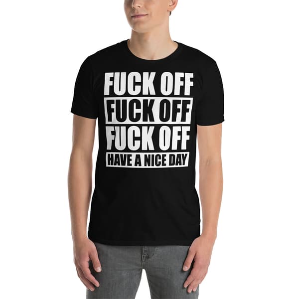 Fuck Off T-shirt Svart