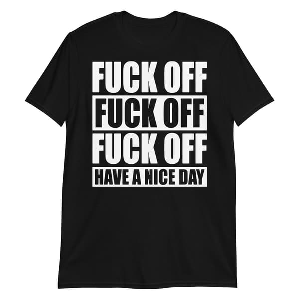 Fuck Off T-shirt Svart M